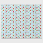 Birthday Cupcake Westie Wrapping Paper Geschenkpapier (Flach)