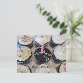 Birthday Cupcakes Postkarte (Stehend Vorderseite)