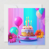 Birthday Custom card Einladung (Vorderseite)