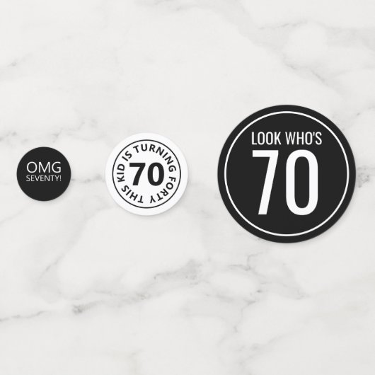 Birthday Custom Confetti Konfetti (Rückseiten)