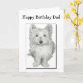 Birthday Dad Card Karte (Gelbe Blume)