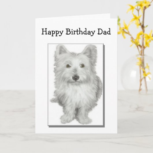 Birthday Dad Card Karte (Gelbe Blume)