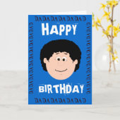 Birthday Dad (Daughter) Karte (Gelbe Blume)