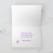 Birthday Dahlia Karte (Innenseite)