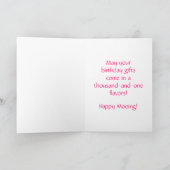 Birthday Dairy Cow Karte (Innenseite)