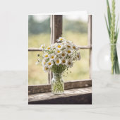 Birthday Daisy Bouquet Karte (Vorderseite)