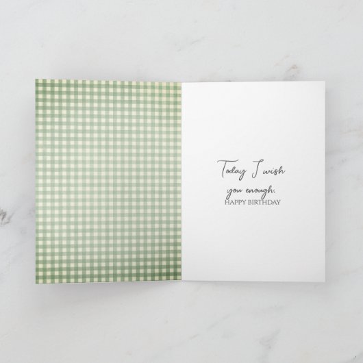 Birthday Daisy Bouquet Karte (Innenseite)