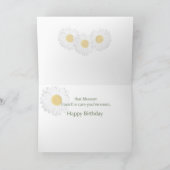 Birthday Daisy Garden Karte (Innenseite)