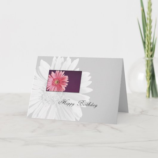 Birthday Daisy Karte (Vorderseite)