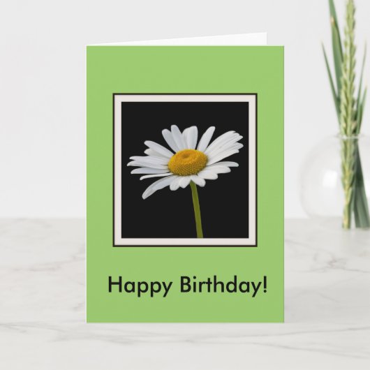 Birthday Daisy Karte (Vorderseite)
