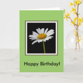 Birthday Daisy Karte (Gelbe Blume)