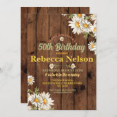 Birthday Daisy Party laden jedes Alter Blumenwald  Einladung (Vorne/Hinten)