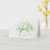 Birthday Daisy Splash Karte (Gelbe Blume)