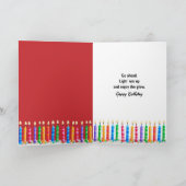 Birthday Dalmatian Dogs Holding a Fireman Hose Karte (Innenseite)