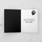 Birthday Dalmatian With Sunglasses On Tail Karte (Innenseite)