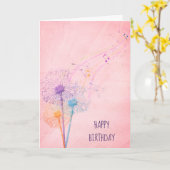 Birthday Dandelings Samen und Musiknoten Karte (Gelbe Blume)