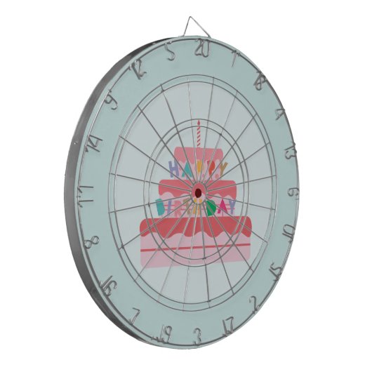 Birthday Dartboard Dartscheibe (Vorderseite Links)