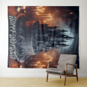 Birthday Decorations  Castle Cake Gothic Banner Wandteppich (Beispiel (Horizontal))