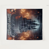 Birthday Decorations  Castle Cake Gothic Banner Wandteppich (Vorderseite (Horizontal))