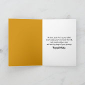 Birthday Deer Crossing Sign Karte (Innenseite)