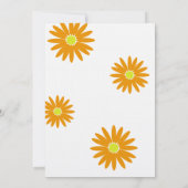 Birthday Delightful Daisy Message Sweet 16 Einladung (Rückseite)