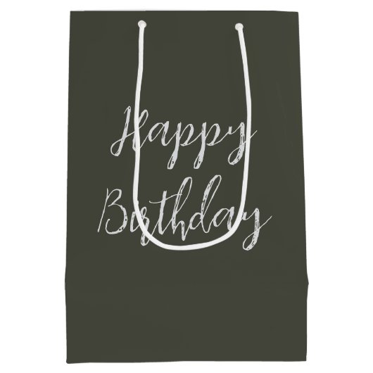 Birthday Demogorgon Creatures By a Campfire Mittlere Geschenktüte (Rückseite)