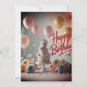 Birthday Design Einladung (Rückseite)