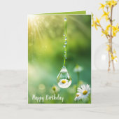 Birthday Dew Drop Daisy Karte (Gelbe Blume)