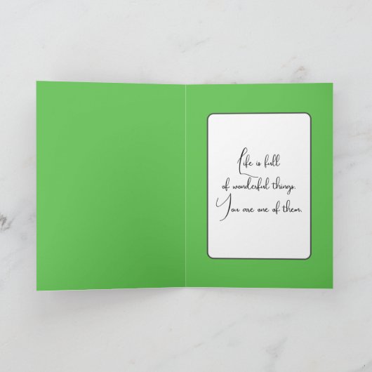 Birthday Dew Drop Karte (Innenseite)