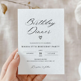 Birthday Dinner Invitation, Editable Birthday Dinn Einladung