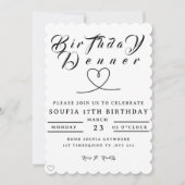 Birthday Dinner Invitation, Editable Birthday Dinn Save The Date (Vorderseite)