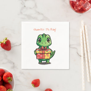 Birthday Dinosaur Serviette