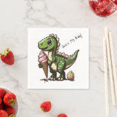 Birthday Dinosaur Serviette (Beispiel)