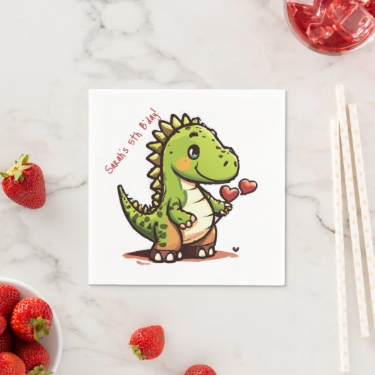 Birthday Dinosaur Serviette (Beispiel)