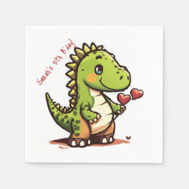 Birthday Dinosaur Serviette