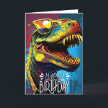 Birthday Dinosaurier Cool Blue kids Card Karte<br><div class="desc">Geburtstag Dinosaurier Blue kids Jurassic Card Dinosaurier BIRTHDAY personalisierte Geburtstagsparty für ein wenig Dinosaurier-Gender-neutral . Erstellen und Anpassen Sie Ihre Party Einladung schnell. Klicken Sie auf die Schaltfläche "Anpassen!",  um die Textgröße,  Textfarbe,  den Stil des Schriftartes und mehr zu ändern! Passende Artikel im Shop erhältlich!</div>