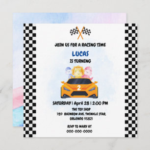 Birthday Dinosaurier Rennfahrer Red Racing Childre