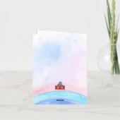 Birthday Dinosaurier Rennfahrer Red Racing Childre Einladung (Rückseite)