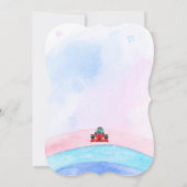 Birthday Dinosaurier Rennfahrer Red Racing Childre Einladung (Rückseite)