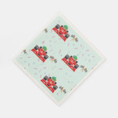 Birthday Dinosaurier Rennwagen Red Racing Junge Na Serviette (Ecke)