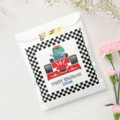 Birthday Dinosaurier Rennwagen Roter Junge Name Geschenktütchen (Versiegelt)