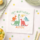 Birthday Dinosauriername Serviette