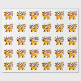 Birthday Dog Love Party Illustration Geschenkpapier