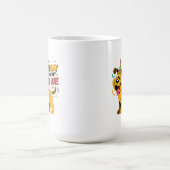 Birthday Dog Love Party Illustration Kaffeetasse (Mittel)
