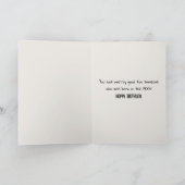 Birthday Dog Tail with Sunglasses  Karte (Innenseite)