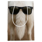 Birthday Dog Tail with Sunglasses  Mittlere Geschenktüte (Vorderseite)