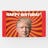 BIRTHDAY DONALD TRUMP PARTY BANNER (Horizontal)