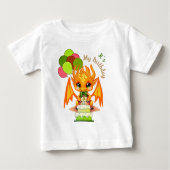 Birthday dragon baby t-shirt (Vorderseite)