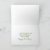 BIRTHDAY - Du bist einer von einer Art - Erdnüsse/ Karte (Innenseite)