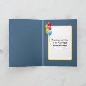 Birthday Duckling In a Blue T-shirt Pocket Karte (Innenseite)